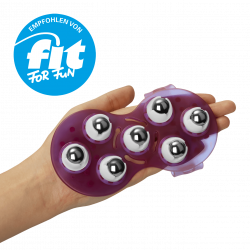 Massagehandschuh mit Edelstahlkugeln