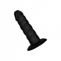 Gerippter Dildo aus Silikon
