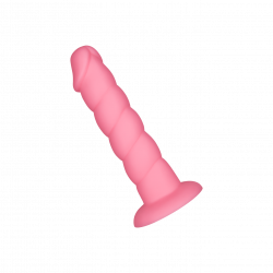 Gerippter Dildo aus Silikon