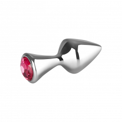 Kleiner Aluminium-Plug mit Kristall