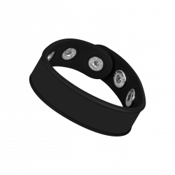 Silicone 3-Snap Cock Strap, 7,5 - 9 cm