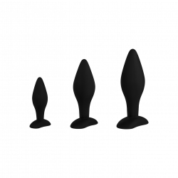 Analplugs aus Silikon, 3 Teile