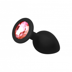 Silikon-Analdildo mit Kristall, S