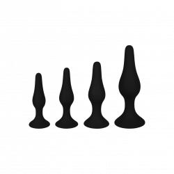 Analplug-Set aus Silikon, 4 Größen