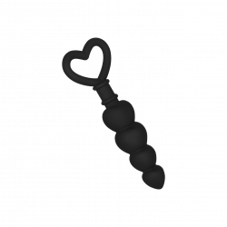 Silikon-Analkette mit Herz-Design