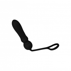 Silikon-Analplug mit Penisring