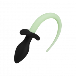 Silikon-Analplug mit Schwänzchen, 28 cm