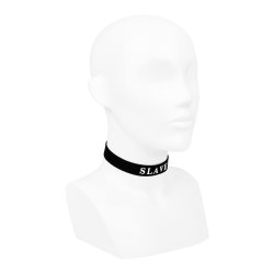 Silikon Halsband mit Slave Aufdruck