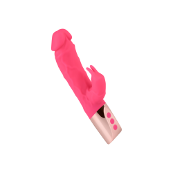Naturnaher Rabbitvibrator aus Silikon, 22 cm