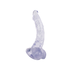 Naturdildo mit Saugfuß, 22 cm