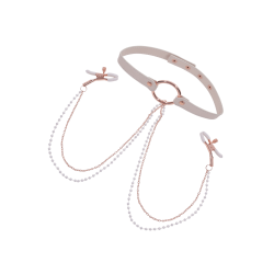 Peaches n CreaMe - Collar with Nipple Clamps