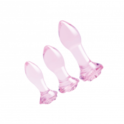Glaze Glass - Rosebud Anal Training Set, 3 Teile