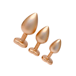 Pearl Gold Plug Set, 3Teile
