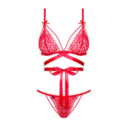 Dessous Set Lovlea rot (2-tlg.)