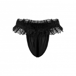 Freizügiger Ouvert-Slip mit Spitzensaum