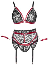 3-teiliges Straps Set im Bondage-Look