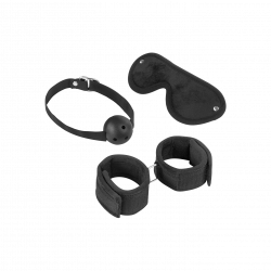 Bondage-Set mit Ballknebel, 3-teilig