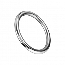 Nahtloser Eisen-Penisring, 5,5cm