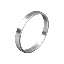 Schmaler Penisring aus Edelstahl, 3,5cm