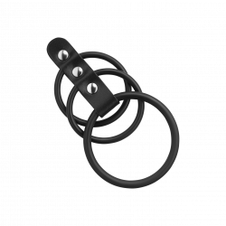 Penismanschette mit Ringen, 4 - 5,5 cm