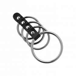 Penismanschette mit Ringen, 4 - 5,5 cm