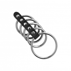 Penismanschette mit 5 Ringen, 4 - 5,5 cm