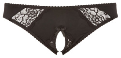 Ouvert Slip mit Spitze