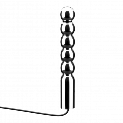 Aluminium-Dildo mit Kugelform, 16,5cm