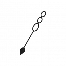 Penisring mit Analplug, 34cm