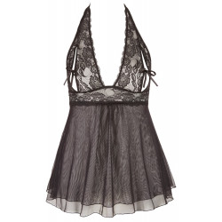 Babydoll mit Spitze & Powernet