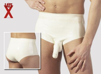 Latex Herren Pants mit Penis/Hodenhülle