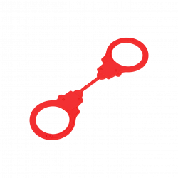 Design-Handschellen aus Silikon