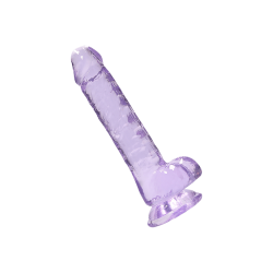 Crystal Clear - Dildo with Balls, 19cm