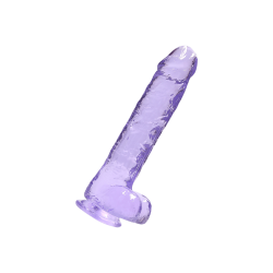 Crystal Clear - Dildo with Balls, 25cm