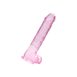 Crystal Clear - Dildo with Balls, 25cm