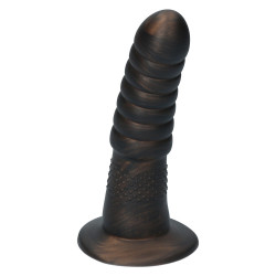 Genoppter & gerillter Dildo "Aria" (Braun)