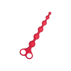 Ribbed Silicone Anal Beads, 26cm