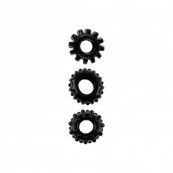 Set of 3 Cockrings, 1,6-4,6cm