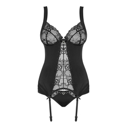 Heartina Corset & String schwarz