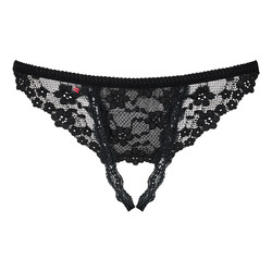 Letica Ouvert-Tanga schwarz