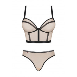 Nudelia Top & Panties in beige