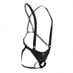 Hollow Strap On Suspender System - 10 Inch - Flesh
