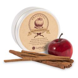 Deluxe Massagekerze mit Bratapfel Duft (100g)