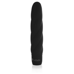 Deluxe Silikon Vibrator Twist (schwarz)